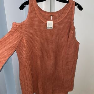 Free people cold shoulder sweater
